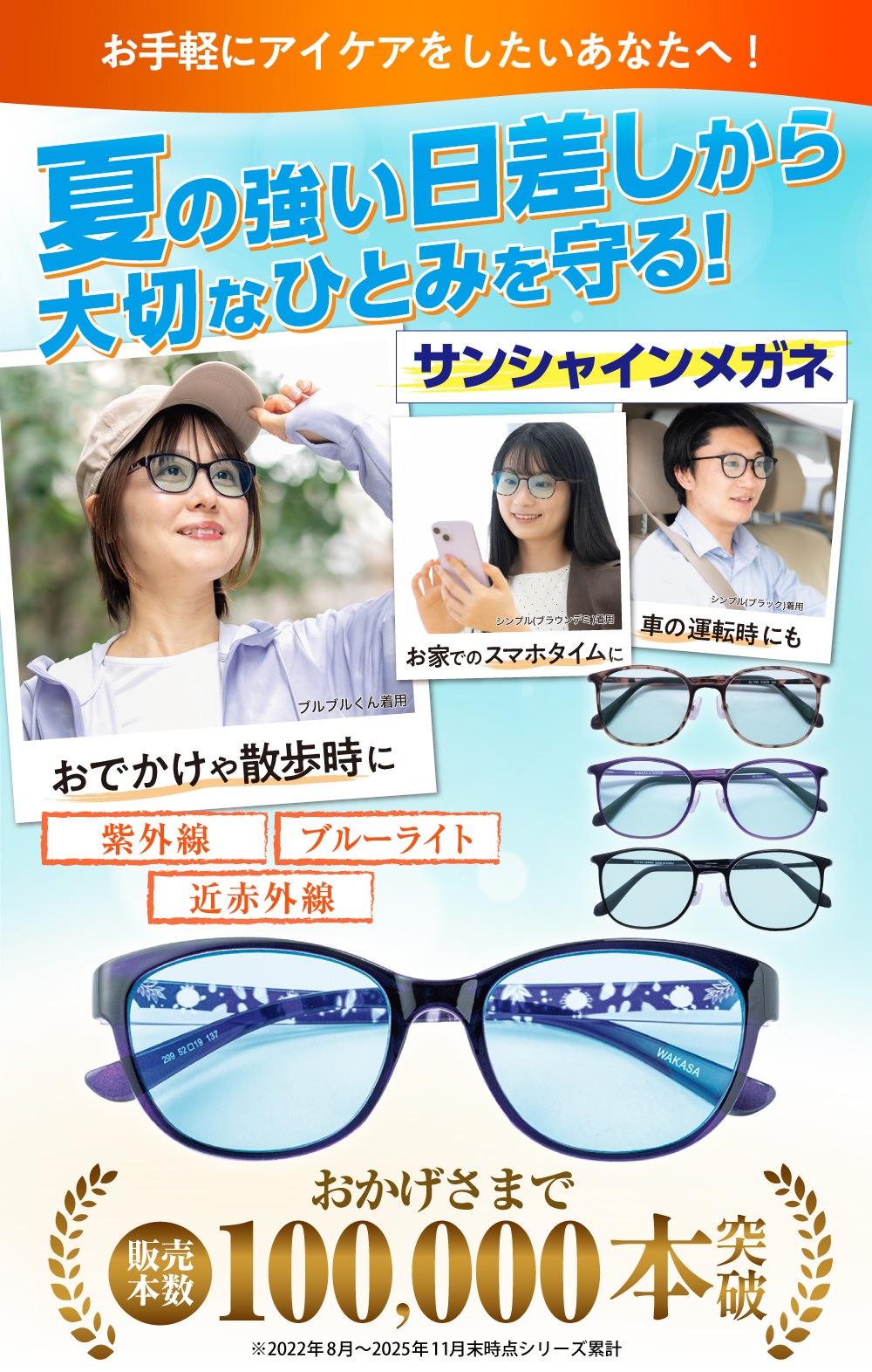 お手軽にアイケアをしたいあなたへ！3つの有害光線からひとみをケア